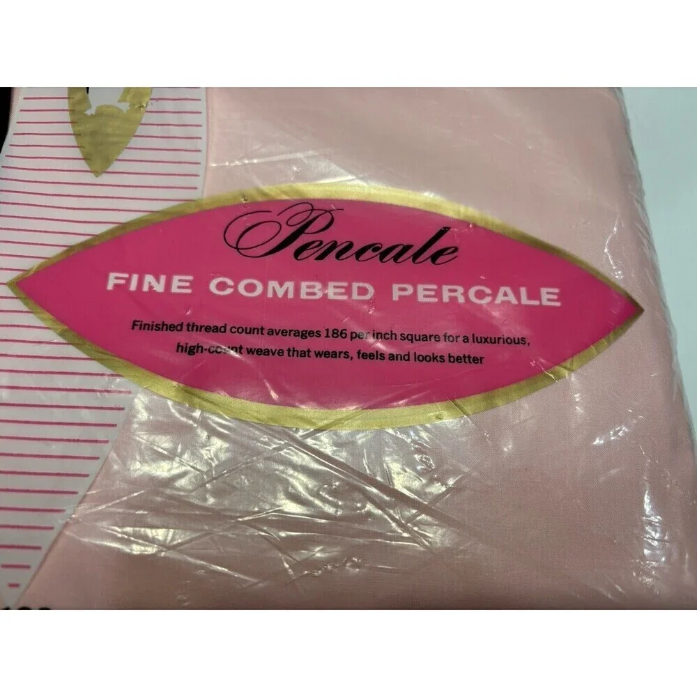 Vintage Penneys Fine Combed Percale Double Bed Flat Sheet 81x 108 All Cotton